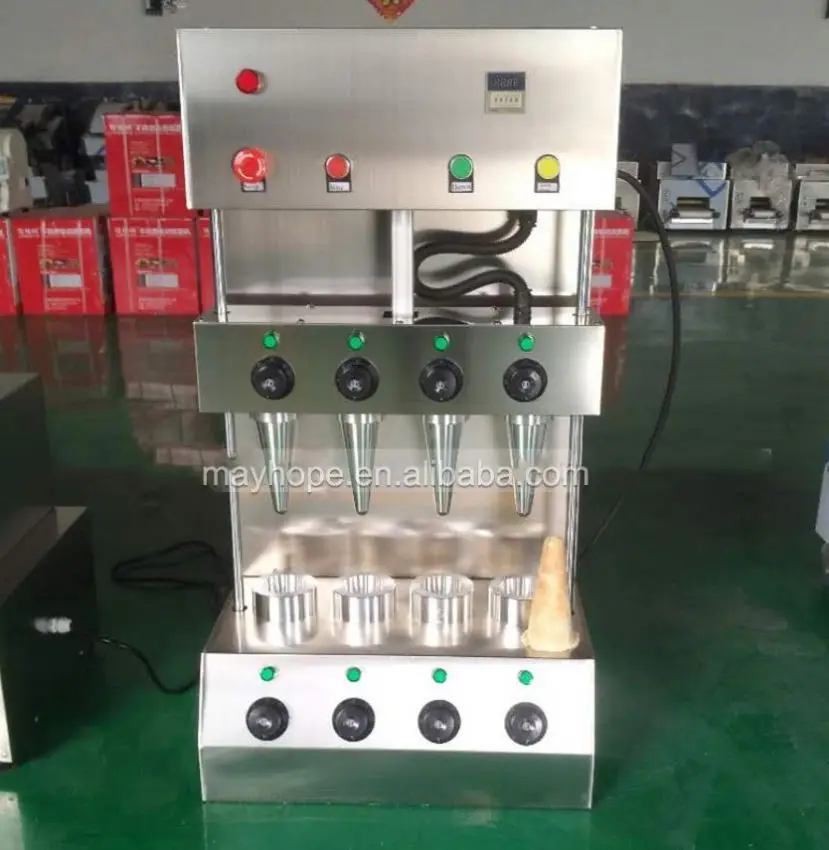 MAYHOPE  Industrial Crispy Waffle Ice Cream Horn Torch Cone Cup Making Machine Ice Cream Cone Machine for Sale
