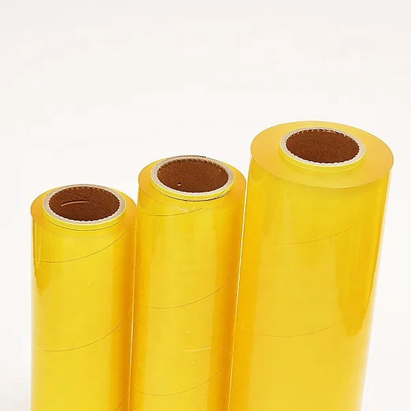 PVC plastic wrap Cling film food grade casting jumbo roll