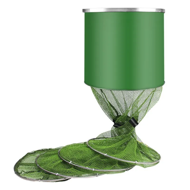 Wholesale multi-size fishing net mesh china foldable Strong Feeder fishing net