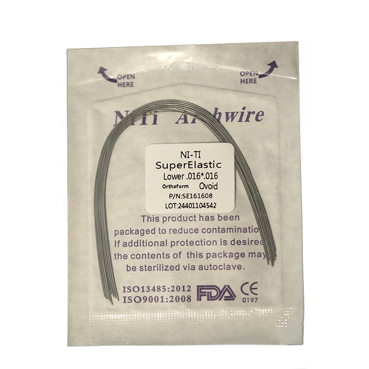 
Special Hot Selling Dental Round Nitinol Arch Wire Orthodontic Posted Lingual Arch Wire 