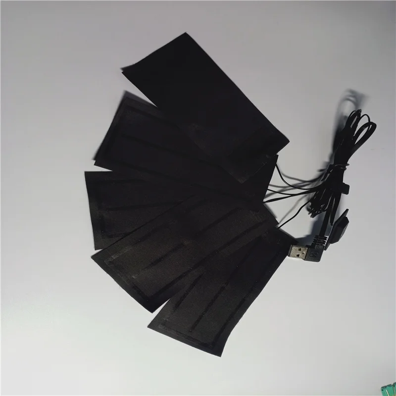 Graphene clothing heating film one drag six