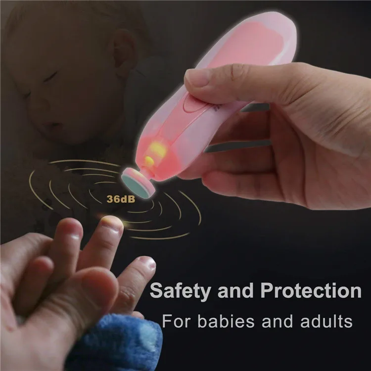 
2020 New portable safety cushion two-way rotating baby nail trimmer 