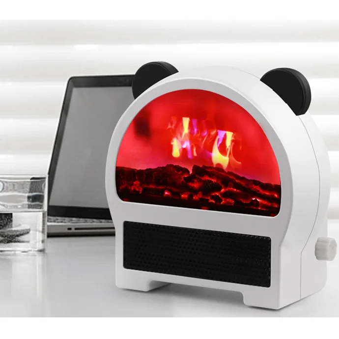2020 Hot Sale flame heater mini Electric Fan Heater with Simulation fire Flame