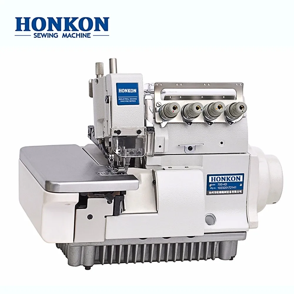 
HK-700-4D Overlocking machines can sew oversew as well as trim the edges for thin and middle thick fabric sewing machines 