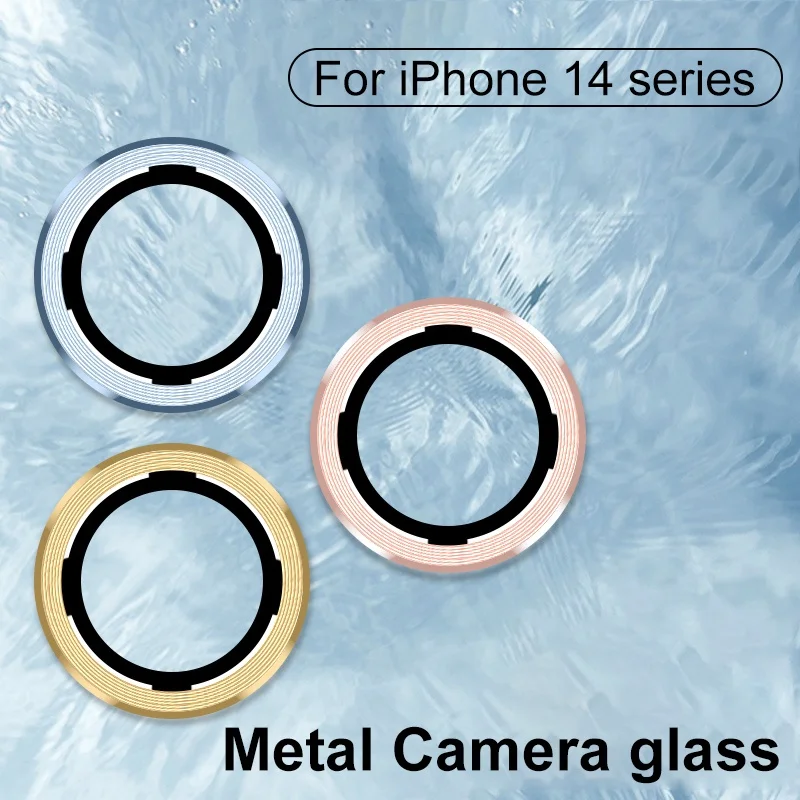Camera Lens Tempered Glass Screen Protector Phone Lens 9H Individual Aluminum Alloy For iPhone 14 13 12 11 Pro Pro Max Plus Mini
