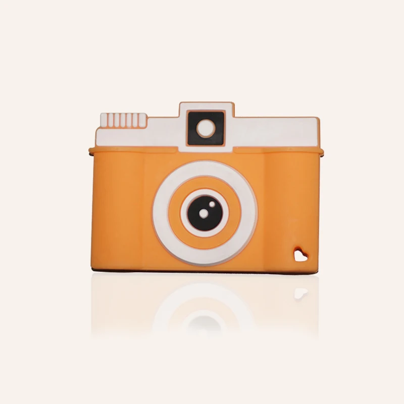 Food Grade Chew Toy Camera Teether Baby Accessories Strengthening Tooth Baby Teether  silicone camera teether