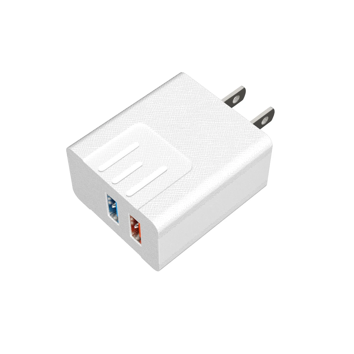 2AUSB mobile phone fabric charger 5V2.1A fast charging dual USB travel charger cross-border EU and US regulations