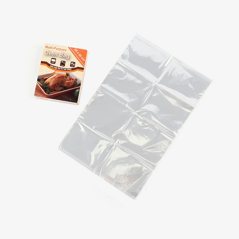 Wholesale Food Grade Printing Logo High Temperature Hot Roast Chicken Microwave Cooking Plastic Turkey Packaging Oven Bag