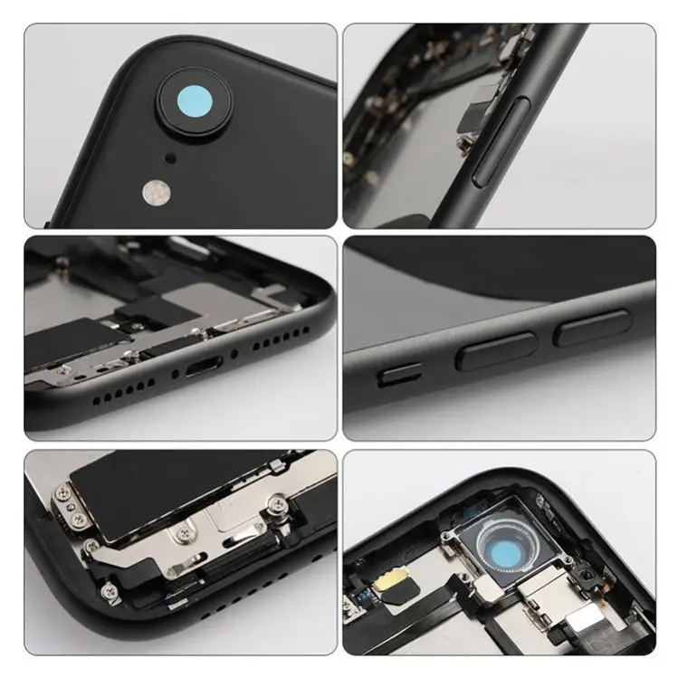 Новейшие запасные части для корпуса iPhone xr задняя крышка батарейного отсека заднее стекло