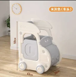 Larger Size Kids Furniture Custom Plastic Movable Baby Chest Corner Cupboard Rack Children Bedroom Toys Storage Organizer