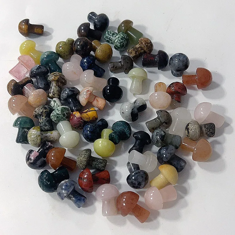 Natural Crystal Mushroom Mini Lovely Powder Crystal All Kinds Of Materials Mushroom