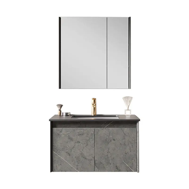 Luxury Floating Bathroom Vanity Supplier Mirror Cabinet Modern Wall Mounted Bathroom Vanity Set