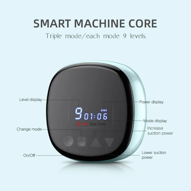 OEM Hospital Lactating Silicone Baby Double Automatic Electric Breast Milking Pump Machine with USB Cable Connector