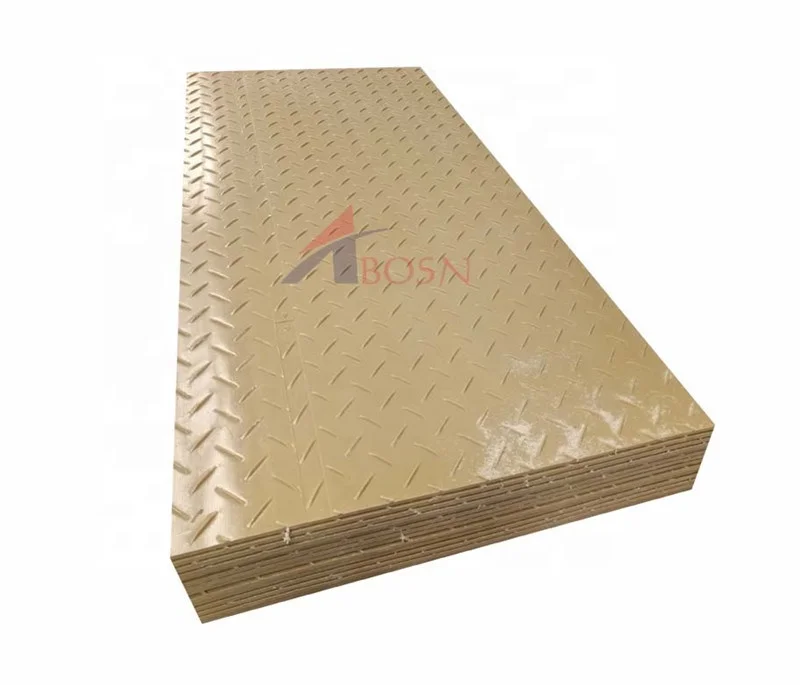 HDPE Ground sheets plastic PE construction road event panel temporary hdpe ground protection mat