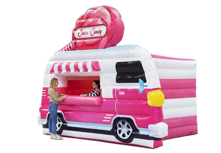 Outdoor Event Inflatable Food Truck Stand PVC Carnival Treat Shop Booth Model LED Party Tent Economical Blow Sale Balloon