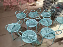 Wholesale iron bow kids chair special decorative chair for Party