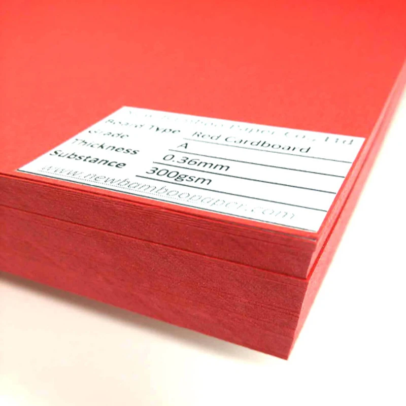 250gsm 300gsm 350gsm red color board cardboard paper sheet