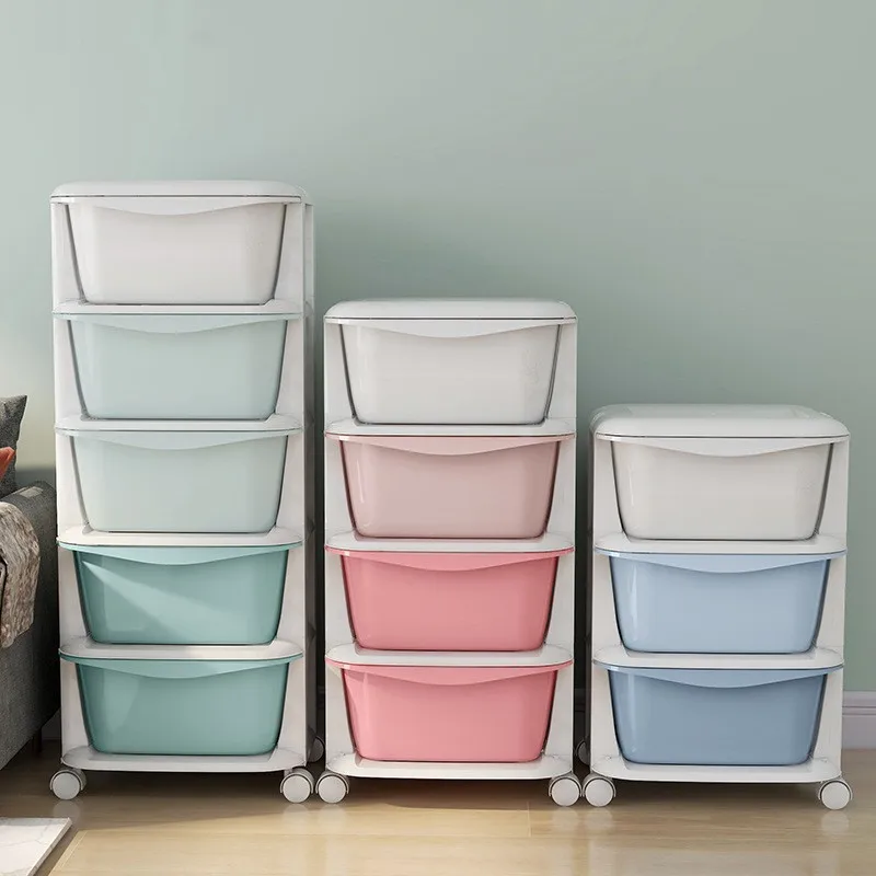 Custom 4-layer Storage Drawers for Bathroom Colorful Toy Storage Drawer for Children Clothes & Sundries Storage
