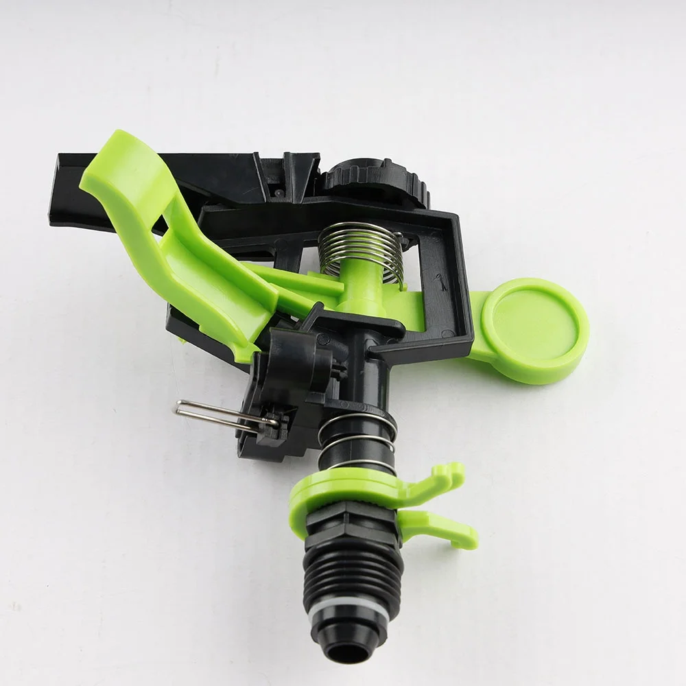 JS Rain gun plastic impluse led garden rotating head sprinklers for irrigation