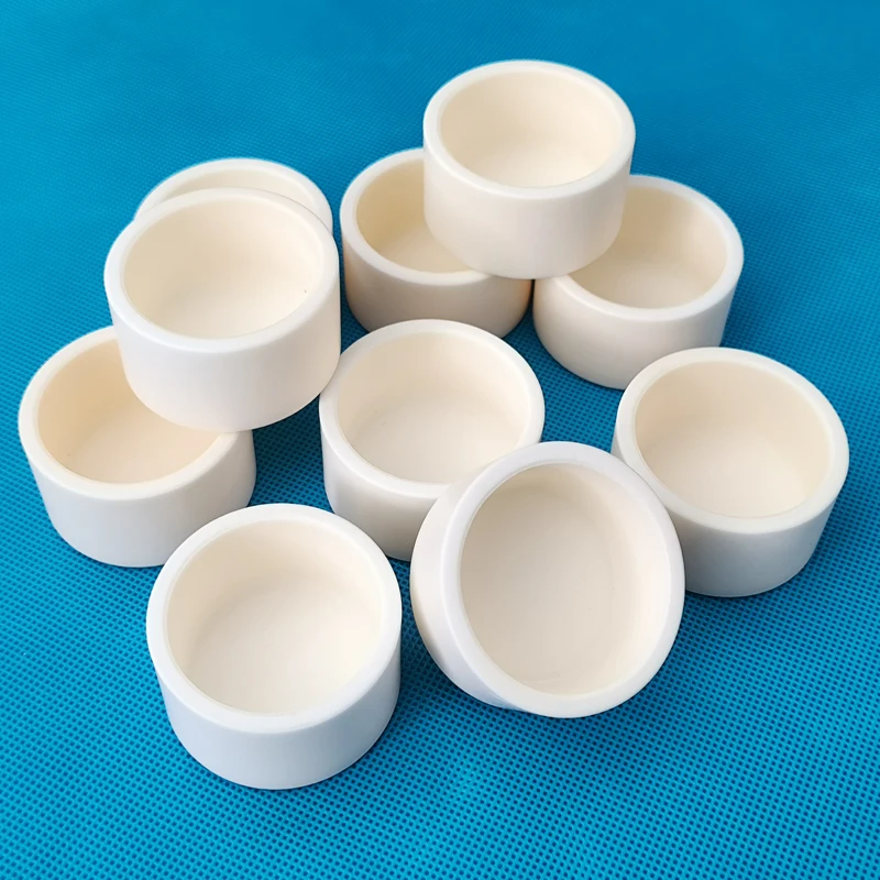 High Temperature Laboratory 99% Al2O3 High Temperature Small Alumina Ceramic Crucible For Lid