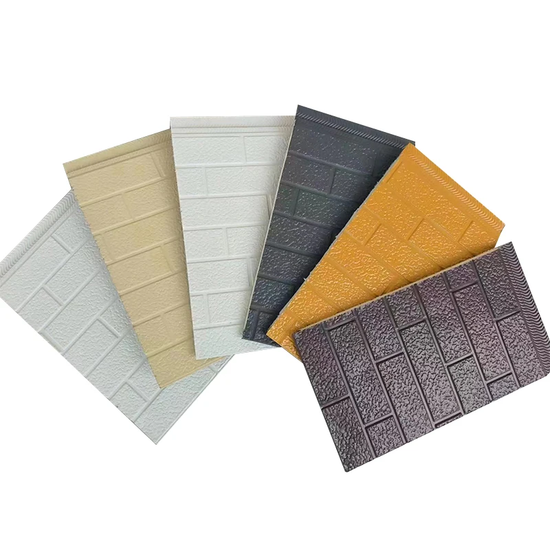 Metal carved board PU sandwich panel decorative metal insulation wall panel for exterior decoration