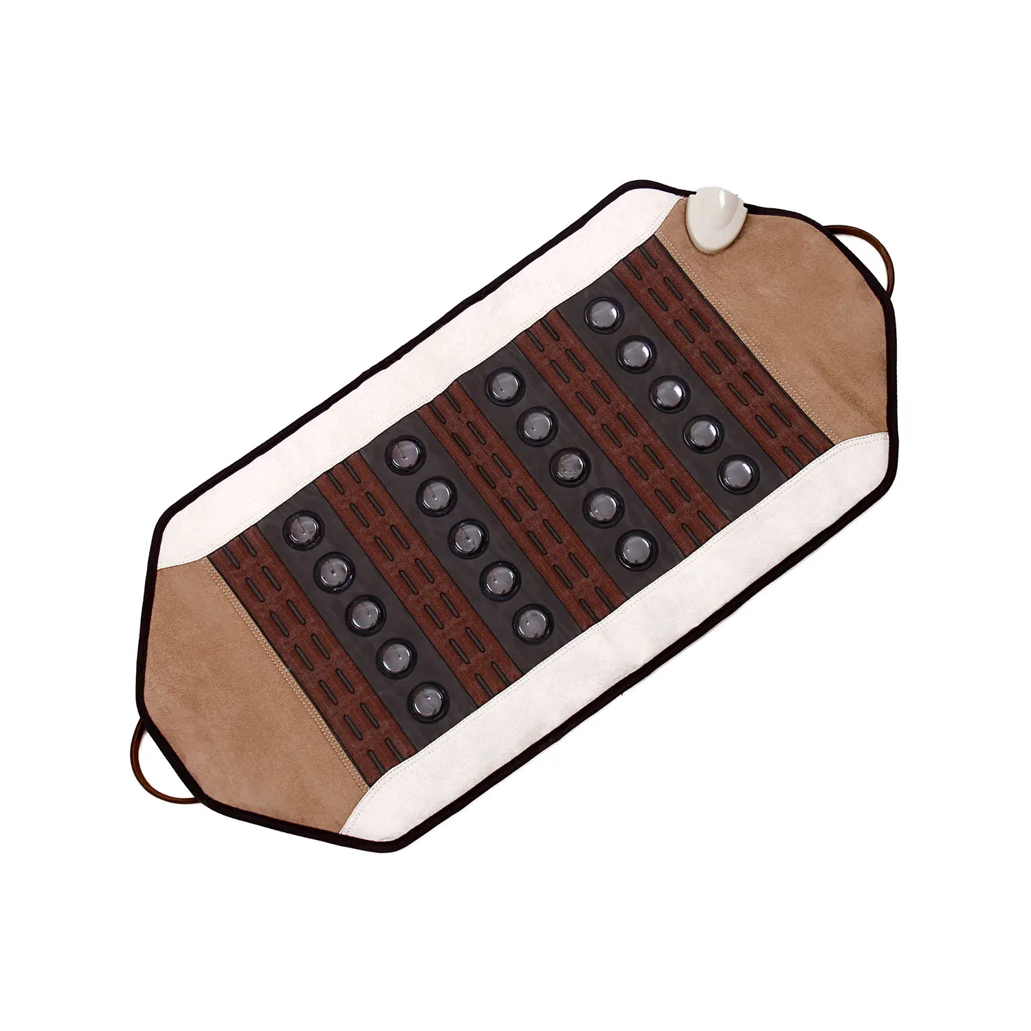 Fanocare Hot Selling Far Infrared Bian Stone Ceramic Mat PEMF Tourmaline Ball Massage Mattress with Thermal Therapy