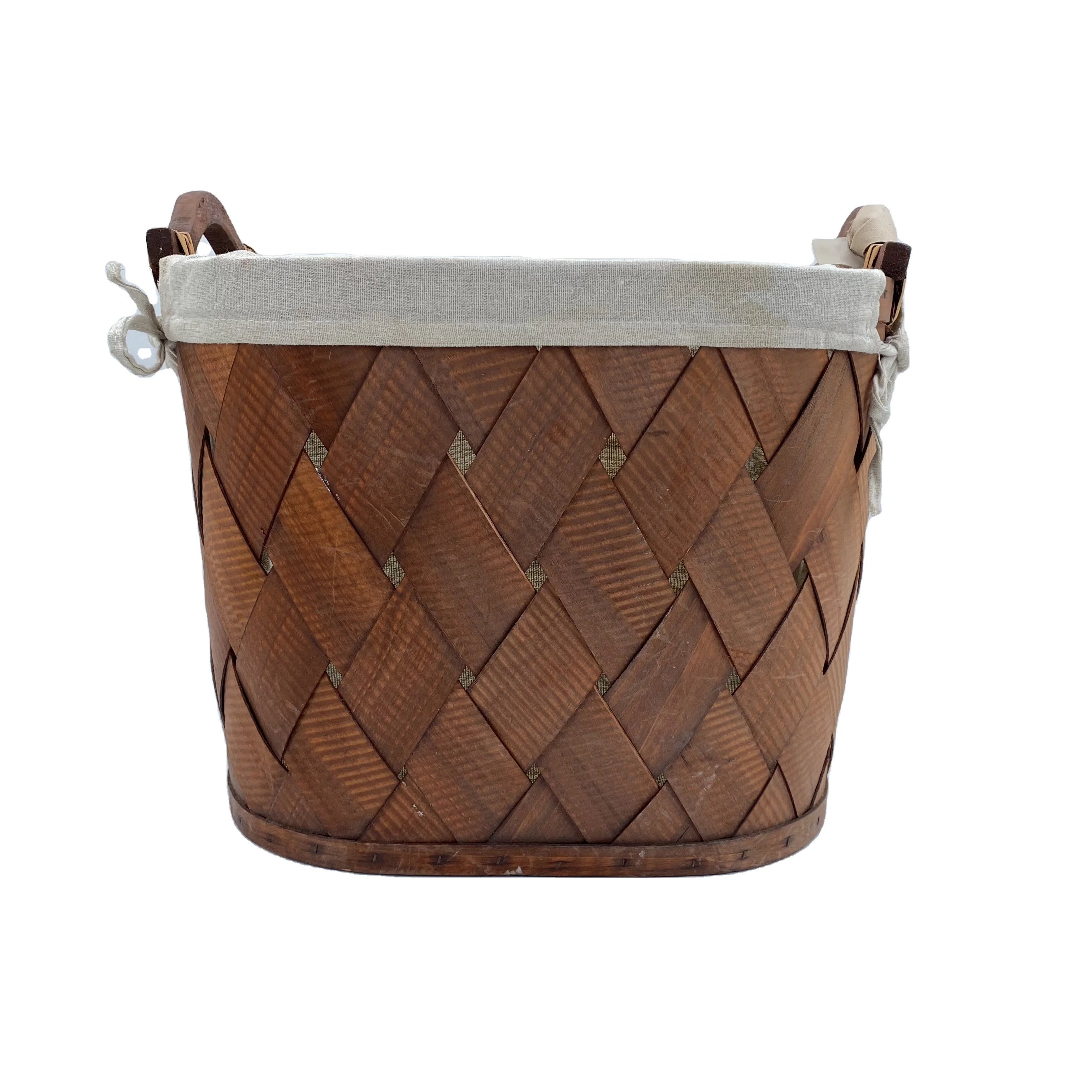 
Wicker Baguette Basket Storage With Handle Custom Factory Wholesale Brown Large Oval Wicker Basket 