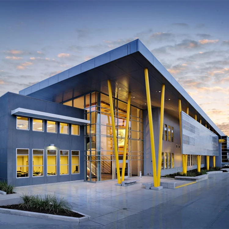 Energy saving high load customized steel structure prefabricated factory workshop & plants swith solar panels