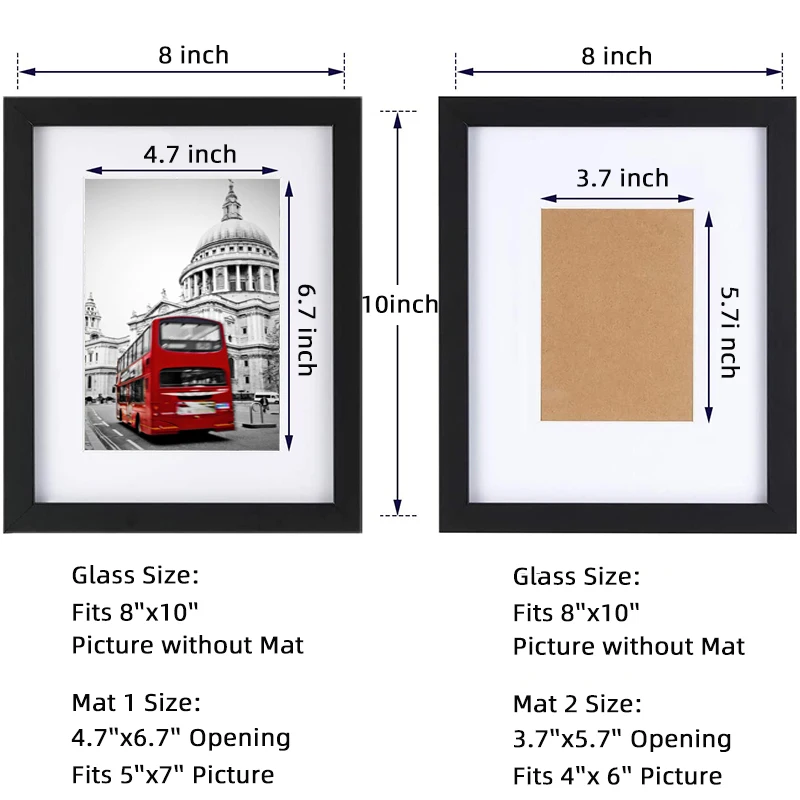 Simple A4 Photo Frame European Style Black Art frames Wooden Certificate Photo Frame