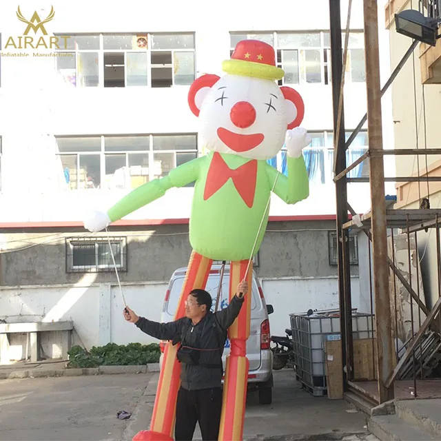 3mH inflatable LED lighting robot shaped costume for party supply