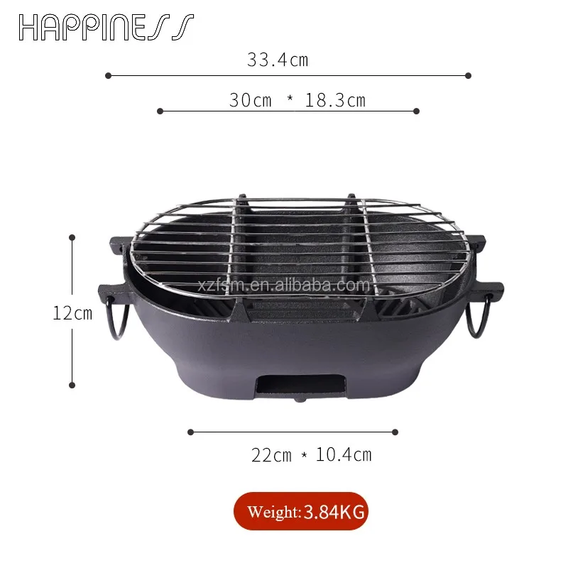 Charcoal Roasting Fish Chicken Leg Grid Wire Bbq Grate Net Barbecue Mesh Grill Stove with Oven