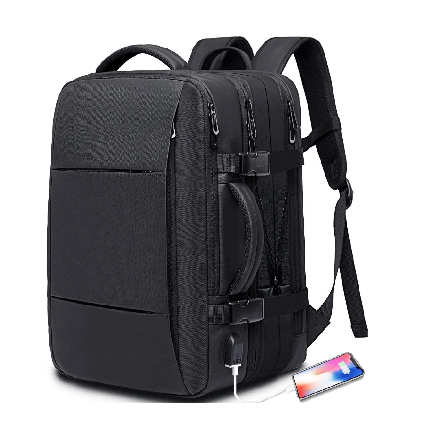 
35L Travel Flight Approved Carry On Backpack for International Travel Bag Large Water Resistant Durable Laptop Backpacks 
