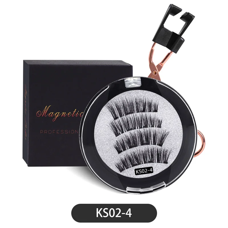 Custom Private Label Quantum Magnetic Eyelashes Reuse Magnetic Eyelashes False Eyelash Sets with Applicator