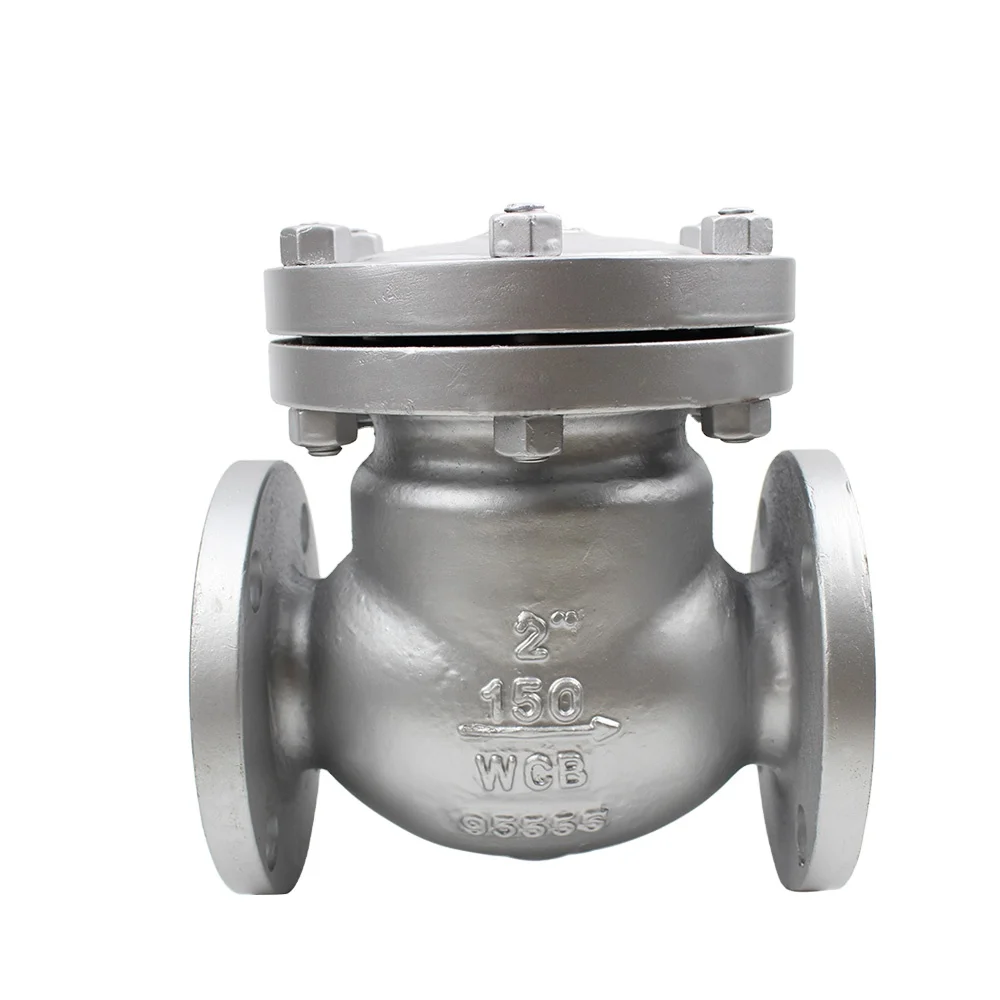 DN65 Class150  Cast Iron Flanged Swing rubber one way non return Check Valve price