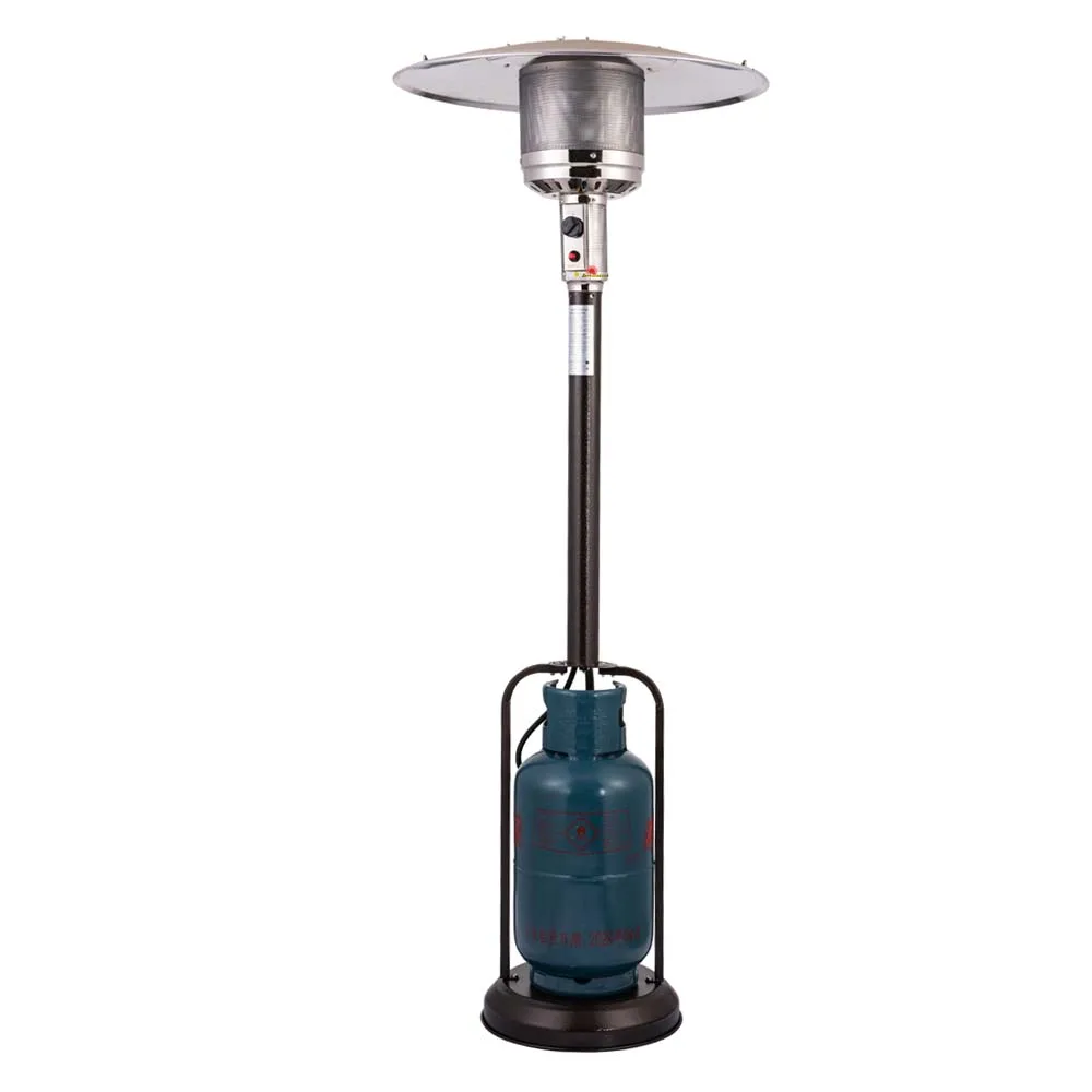 High Quality Stainless Steel Pyramid Patio Heater Easy Moving Outside Portable Gas Heater for Outdoor Heating