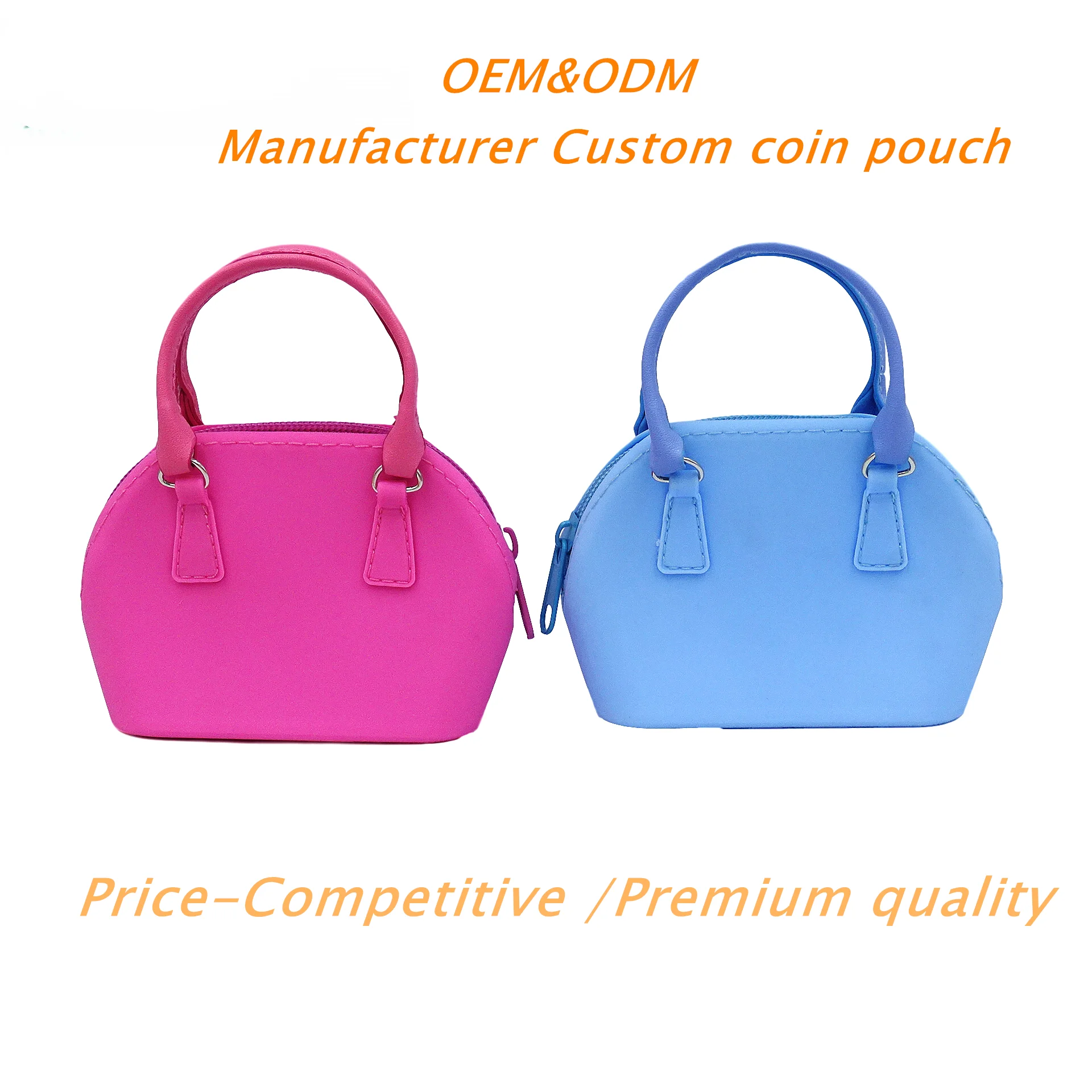 OEM candy color silicone mini coin pouch handbag 2021 newest purse bag for ladies Manufacturer