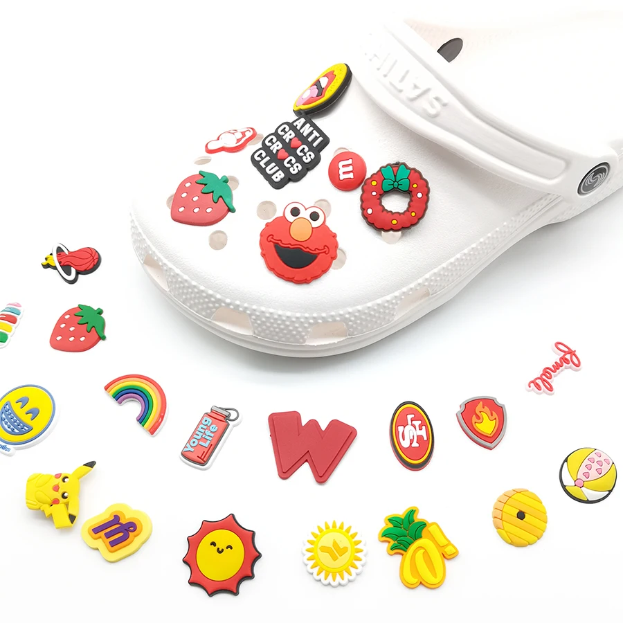Wholesale Trendy Jibz PVC Rubber Soft Designer Croc Accessories Shoes Charms