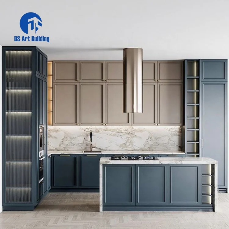 DS Melamine Kitchen Cabinets Kitchenette All In One Mini Kitchen For Apartments And Hotel