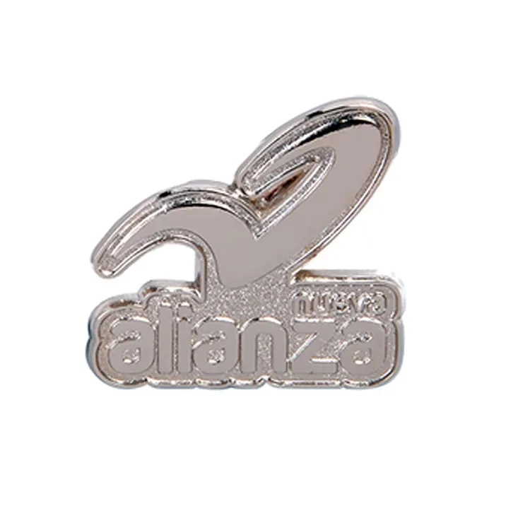 Factory price customizable stainless steel clothes metal pin badges