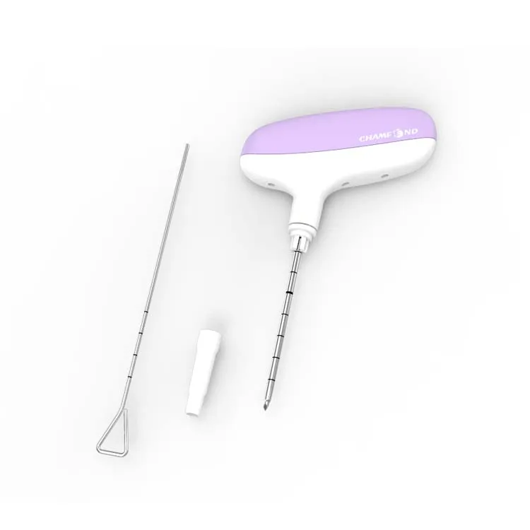 Hospital use disposable bone marrow aspiration needle with ergonomic handle