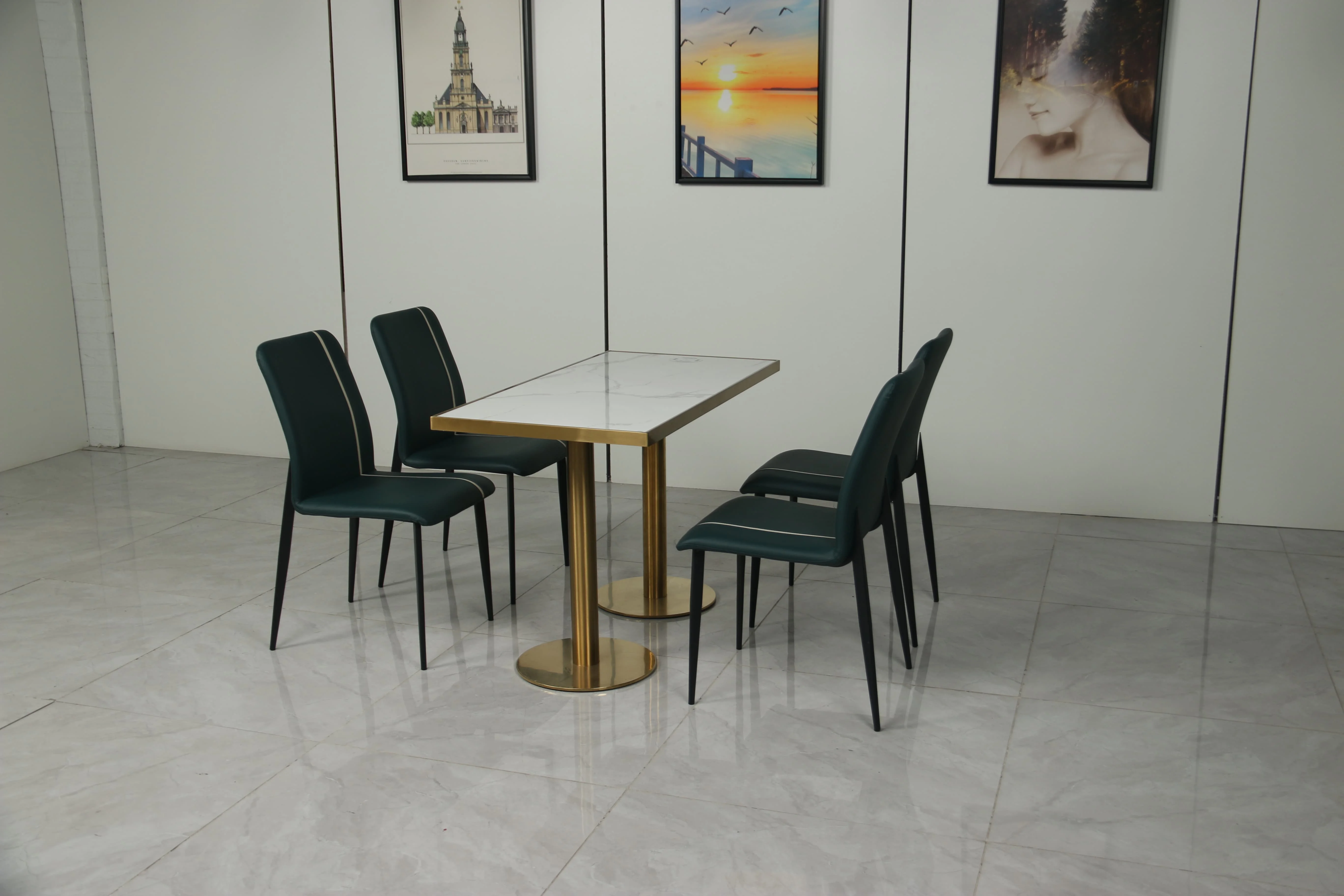 Commercial Chinese restaurant furniture U L shape sillas restaurant booth seating metal coffee shop