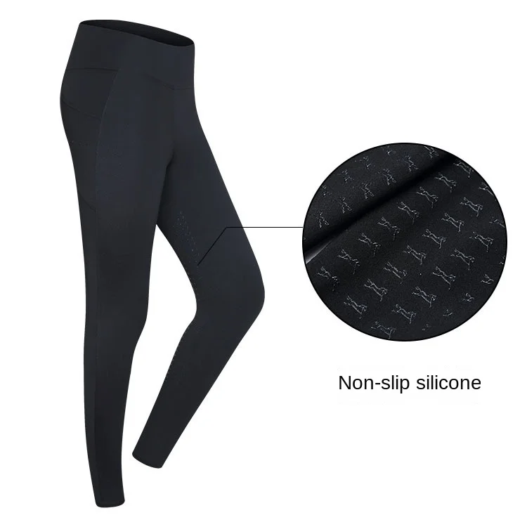 2022 New Europe And America Slim Fit Skinny High Waisted Breeches Custom Equestrian Pant Pants Leggings Horse Riding Clothing