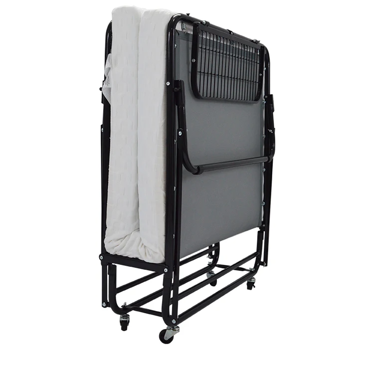 Queen Rollaway Folding Bed With Mattress Portable double metal bed