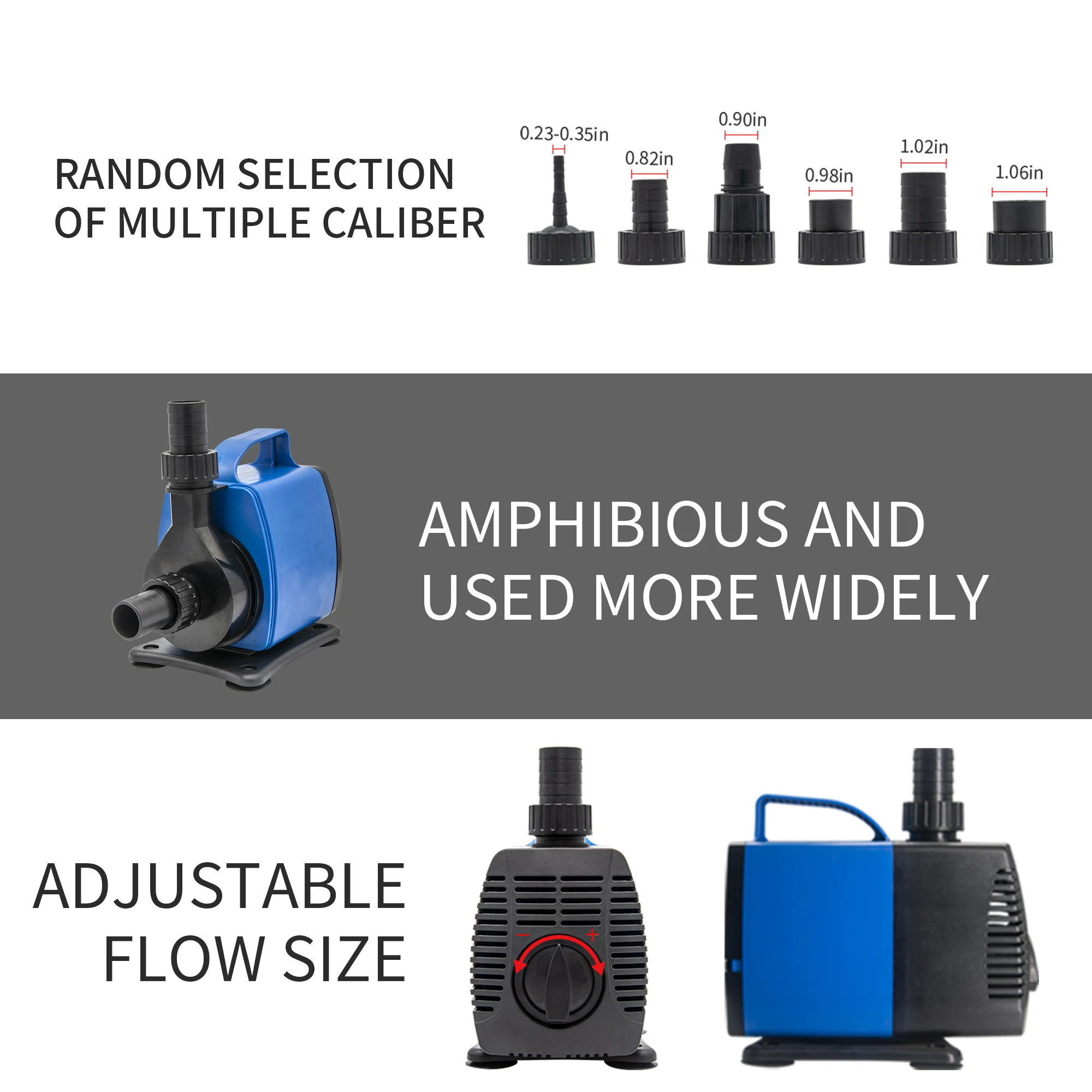 AQUADREAM JD-8500 Koi Pond Aquarium Fish Tank Water Pump For Hot Sale Submersible Fountain Pump 8500L/H 85W