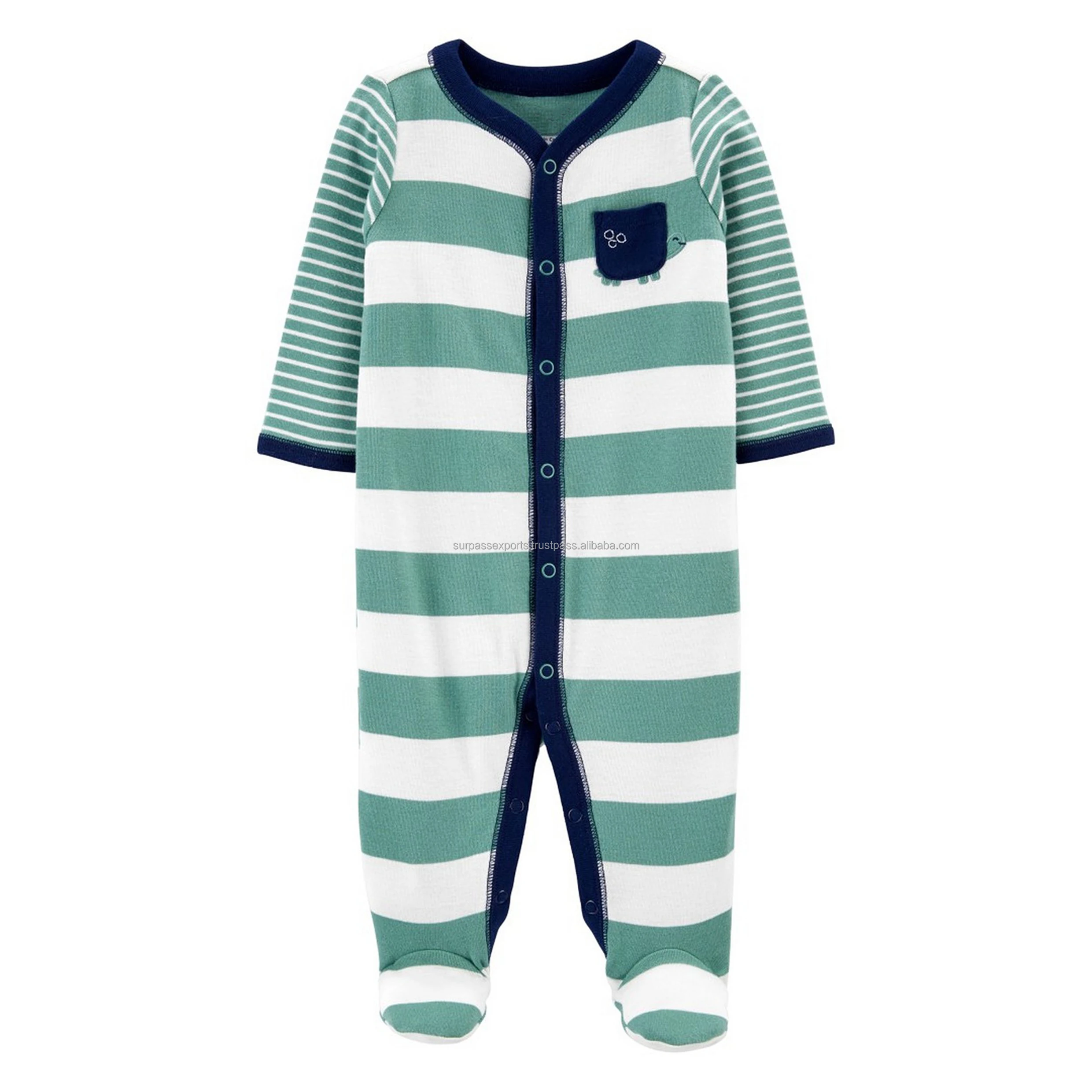 Wholesale Supply Kids Apparel Baby Girls Rompers Set for Daily Life Use Night Dress for Export from India Baby Grows Set