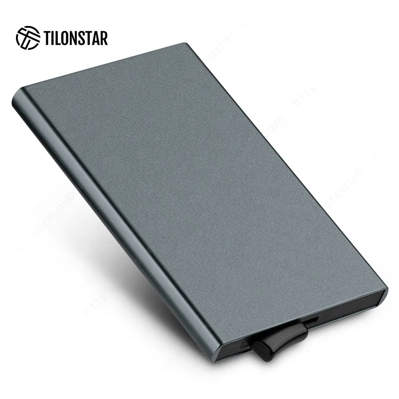 TILONSTAR TVC100 Business Solid Color Sublimation Bank Card Holder Customizable Credit for Women