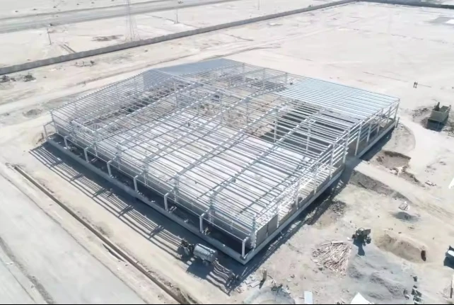 Low-cost prefabricated steel structure warehouse building with garages building
