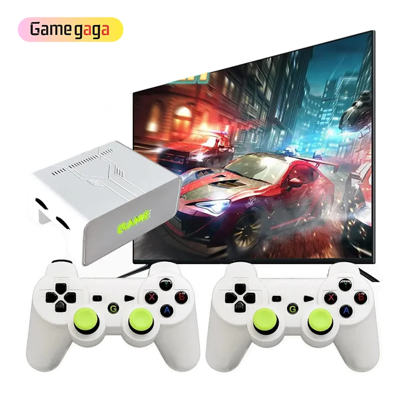 S Y7 Game Console 4K 128GB 10000 Games Retro Video Gaming Console 2.4G/Charging Wireless Handle