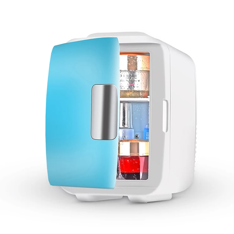 4L 12V DC 110V AC  portable thermoelectric electric auto make up purple mini car fridge