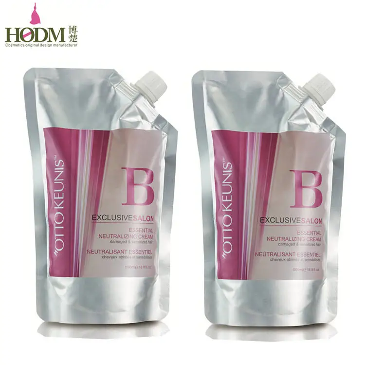 500ml*2 Professional Manufacturer Hair Rebonding Cream Set Permanent Straighten Treatment Curly Hair Relaxer
